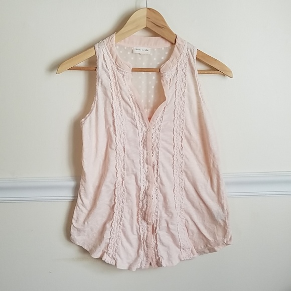 Anthropologie Tops - Anthropologie Meadow Rue Top Pink XS Summer